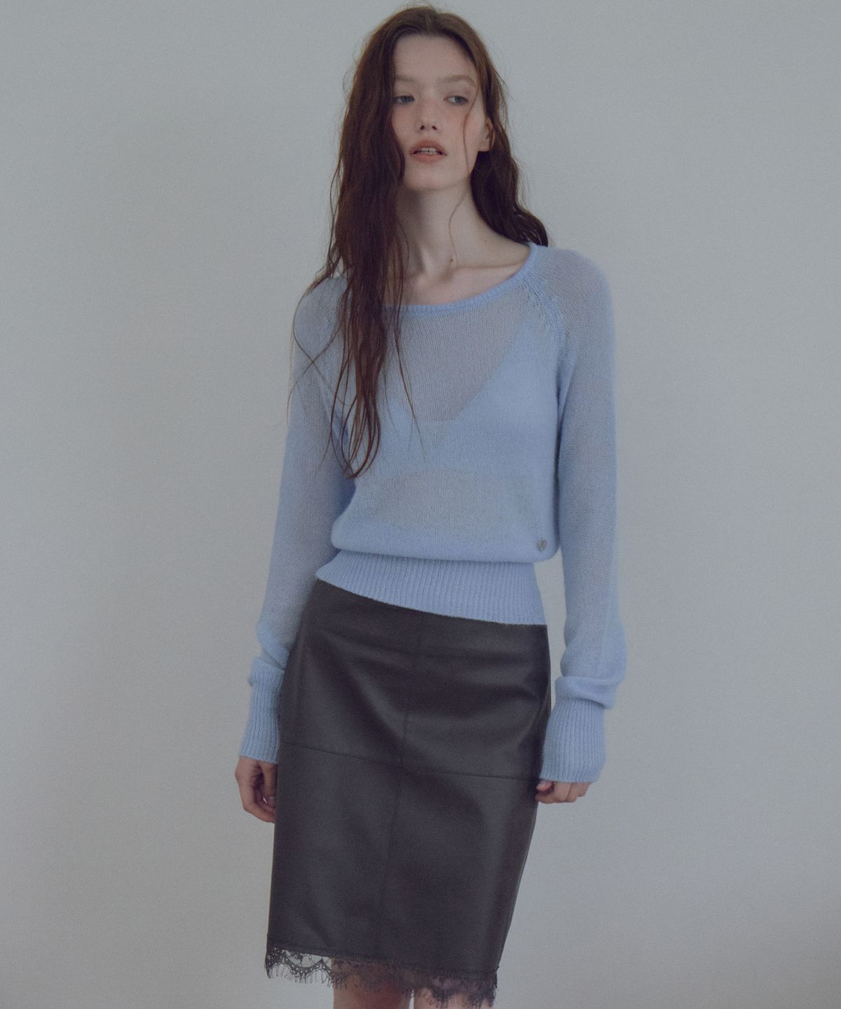씨타(CITTA) Cloudy Hairy Boat Neck Knit_CTK284(Blue)