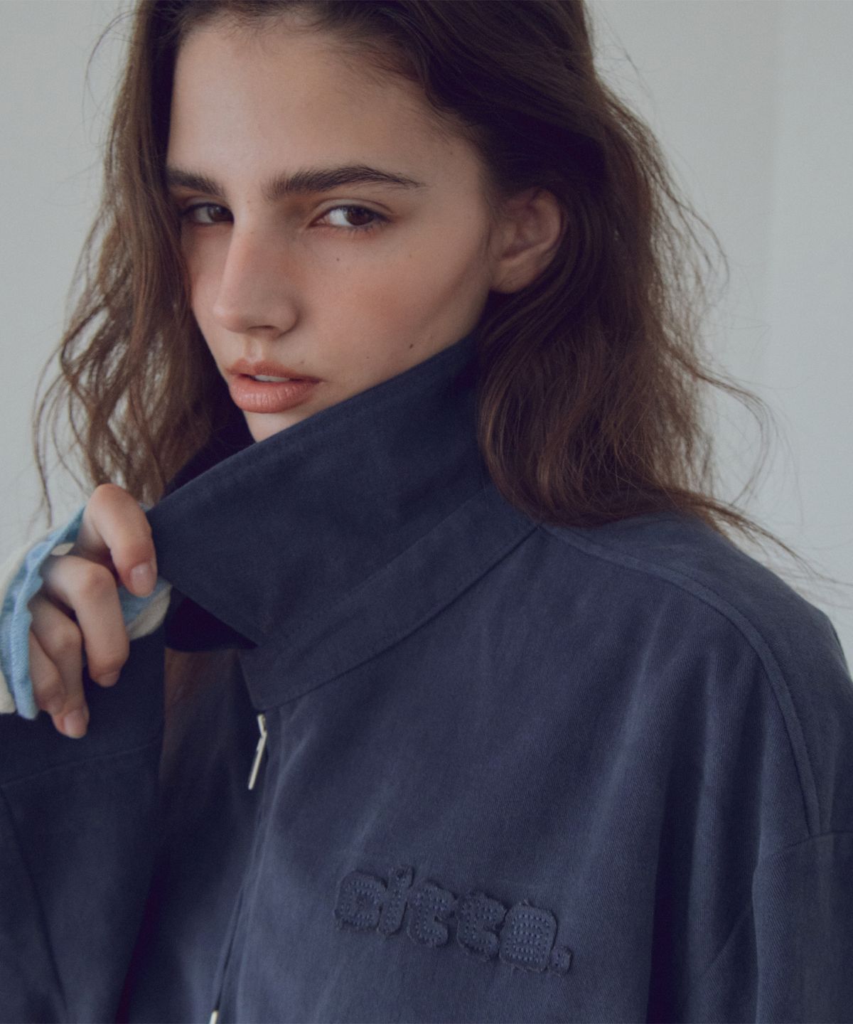 씨타(CITTA) Soft Touch Cotton Zip Pocket Blouson_CTO161(Deep Blue)