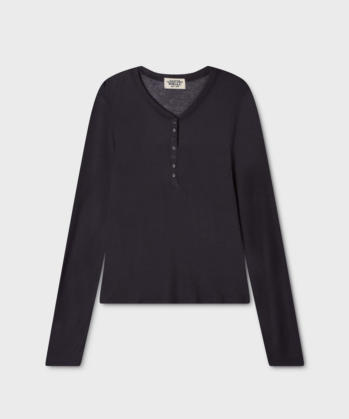 후아유(WHO.A.U) Henryneck Long Sleeve T-shirt(F) / WHLAG4995F