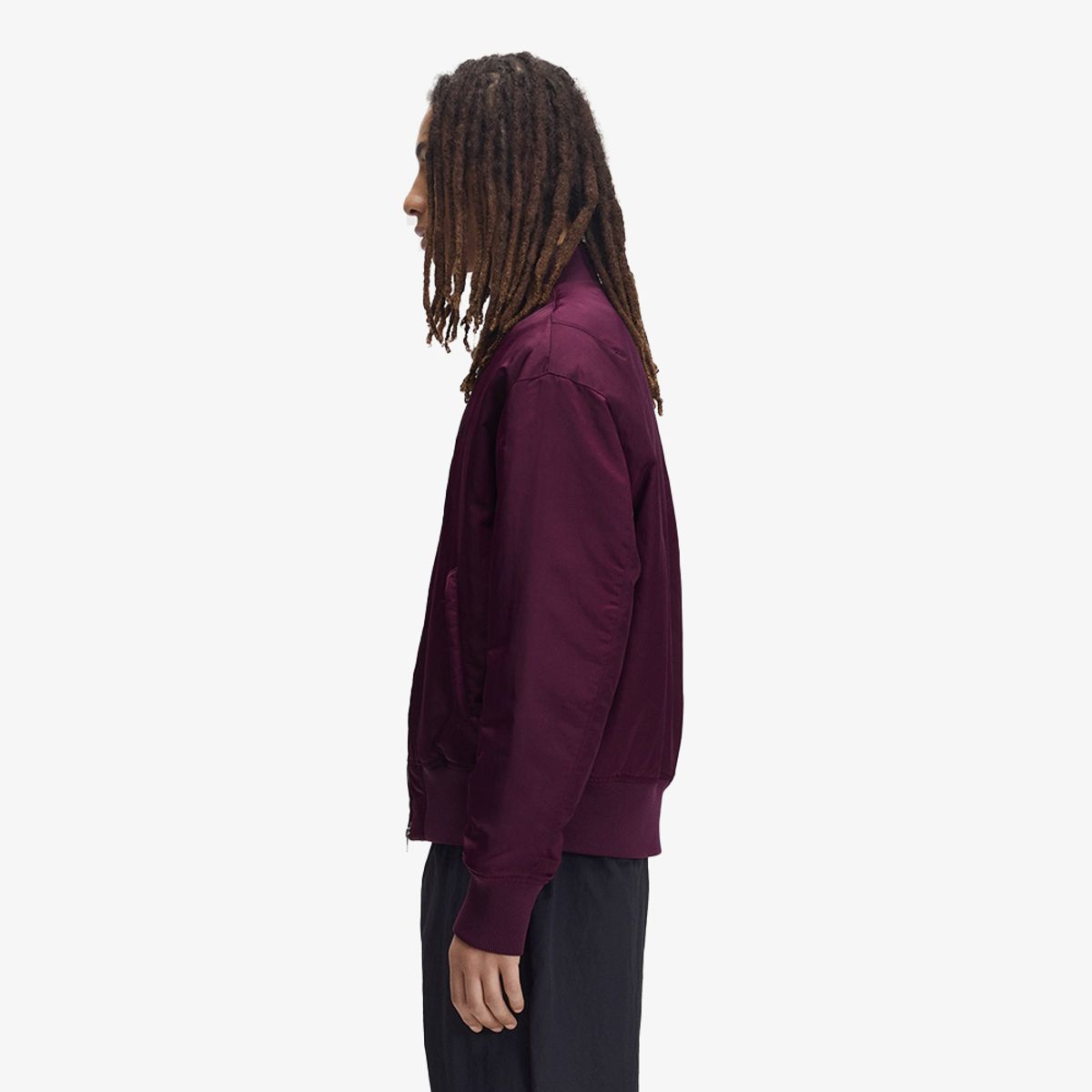 프레드페리(FRED PERRY) [Sport] 퀼티드 테니스 보머 재킷 - 플럼 AFPM2G33318-37C