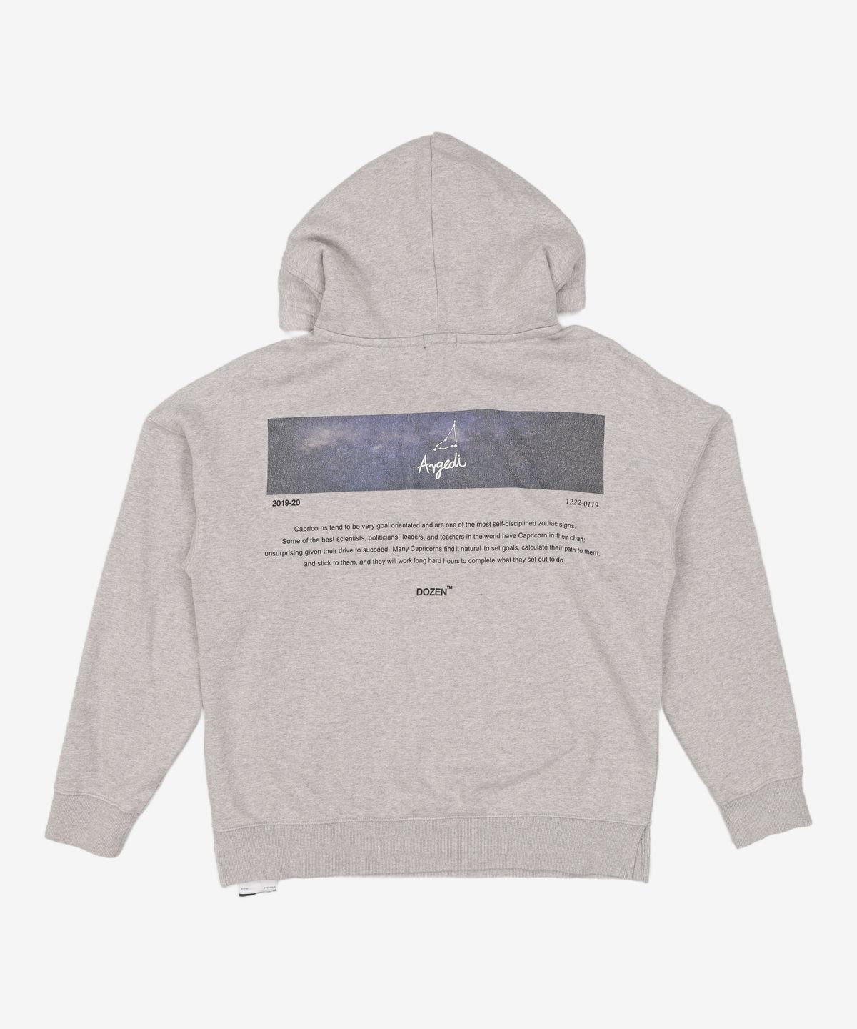 엔더즌(NDOZEN) 아트 워크 프린트 후드 스웨트셔츠 [Grey] 95