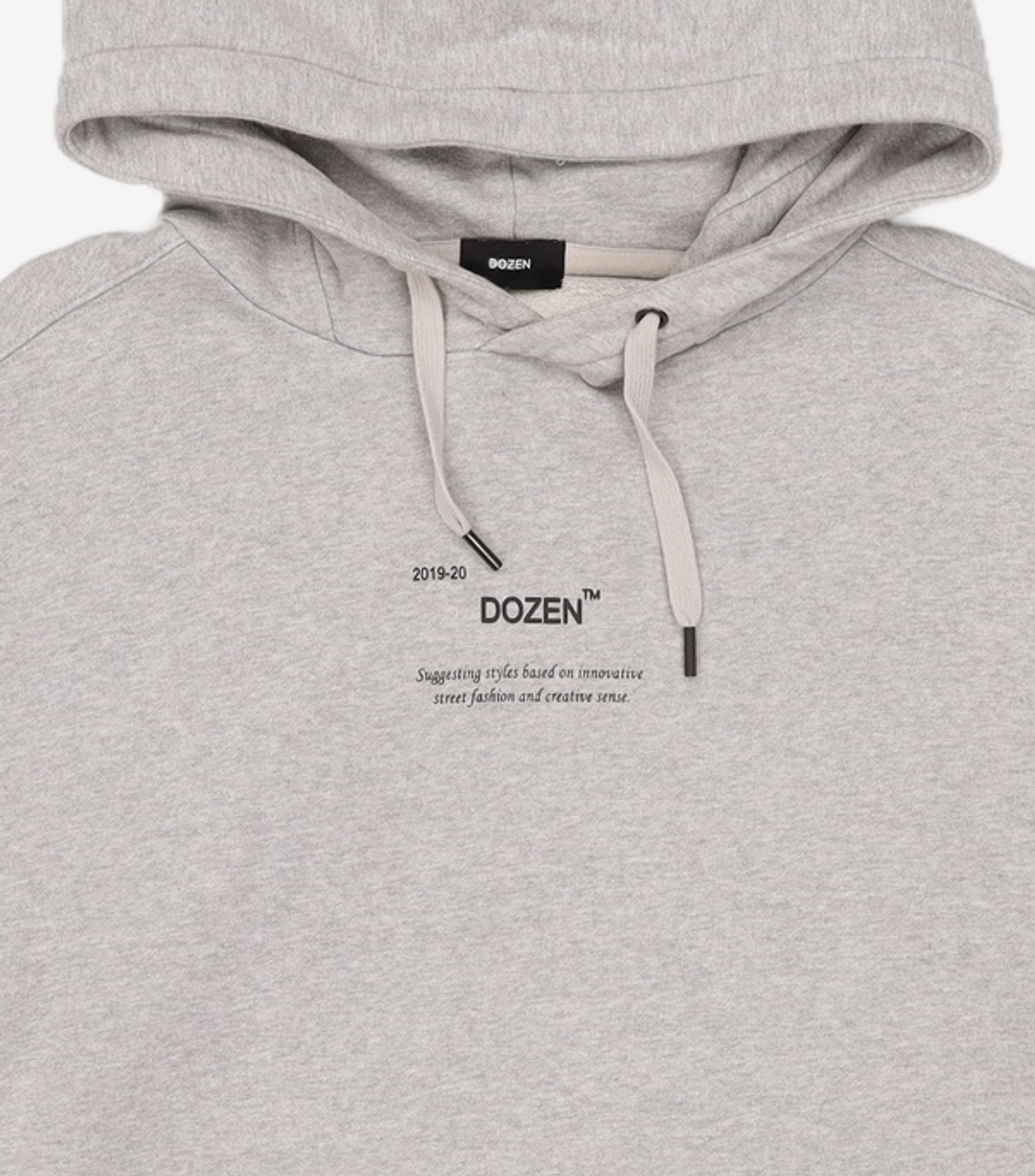 엔더즌(NDOZEN) 아트 워크 프린트 후드 스웨트셔츠 [Grey] 95