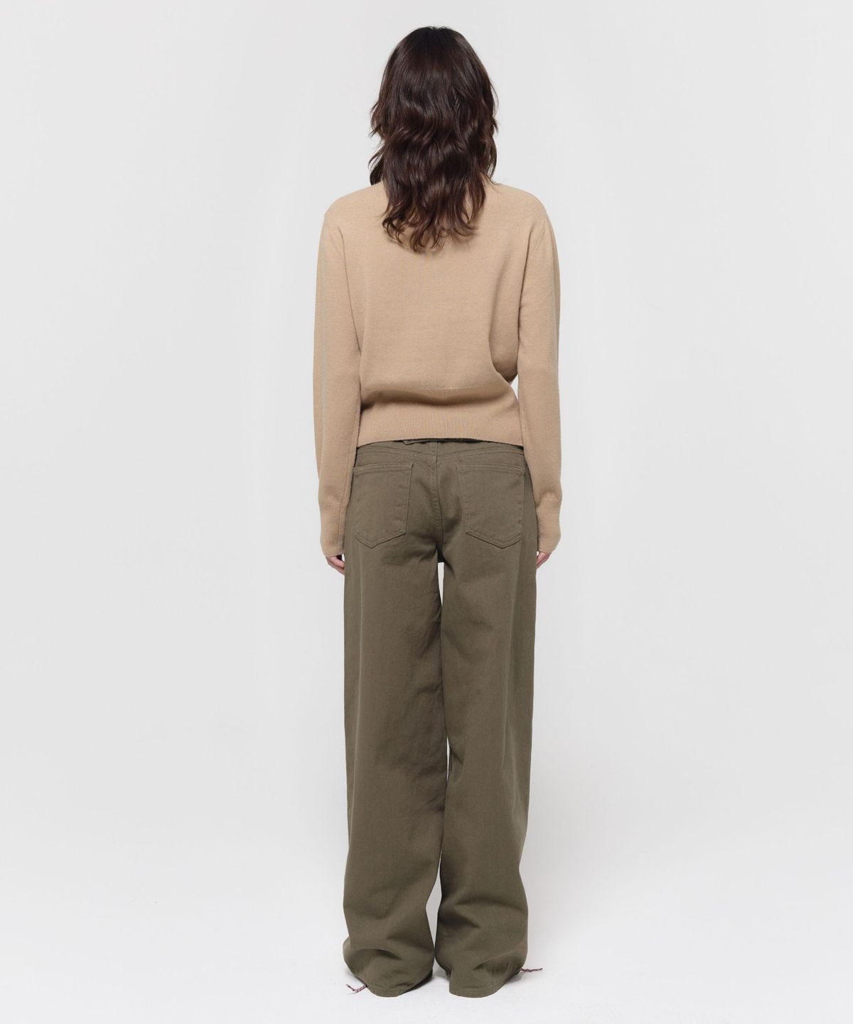 지비에이치 어패럴(GBH APPAREL) MERINO WOOL HIGH-NECK CARDIGAN / BEIGE