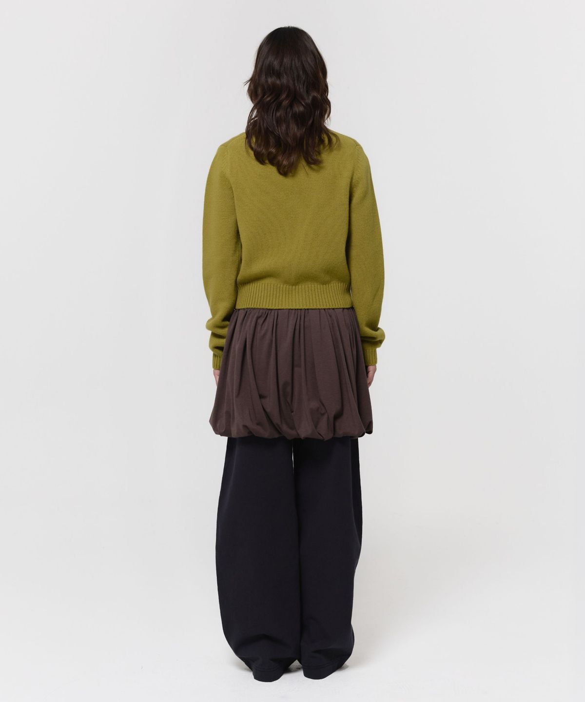 지비에이치 어패럴(GBH APPAREL) SUPERFINE MERINO CARDIGAN / GRASS GREEN