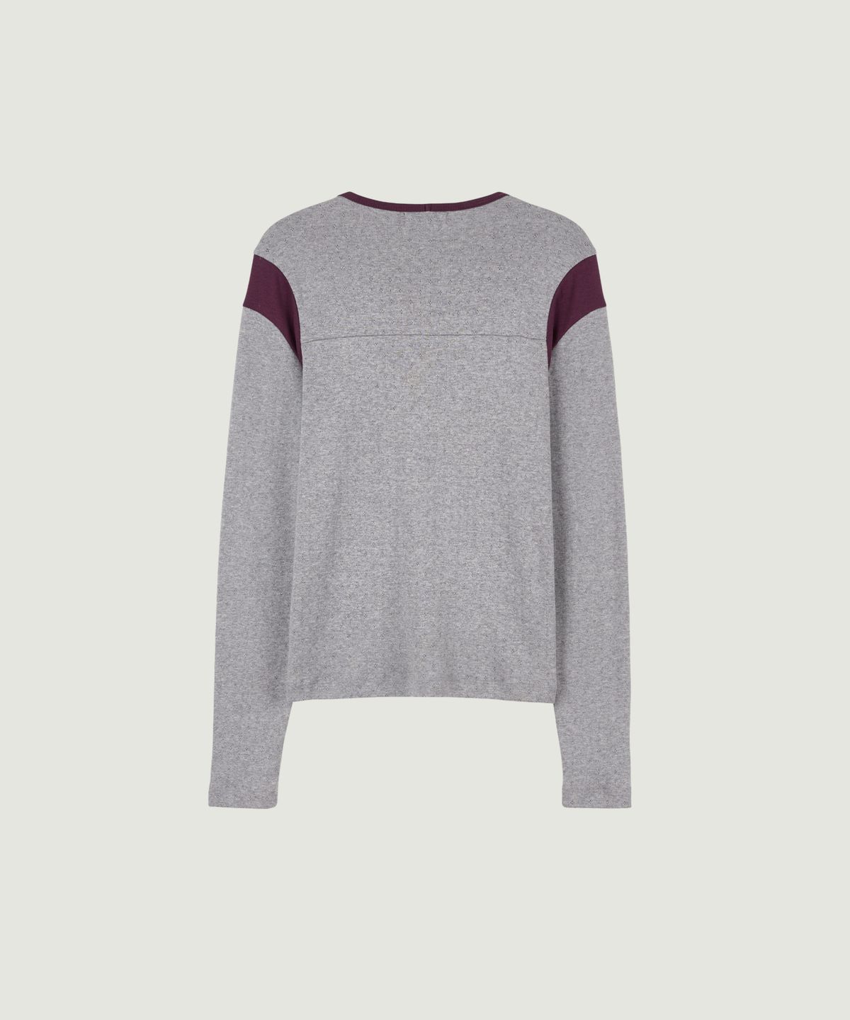 그로브(GROVE) 86 FOOTBALL L/S T-SHIRT (MELANGE GRAY)