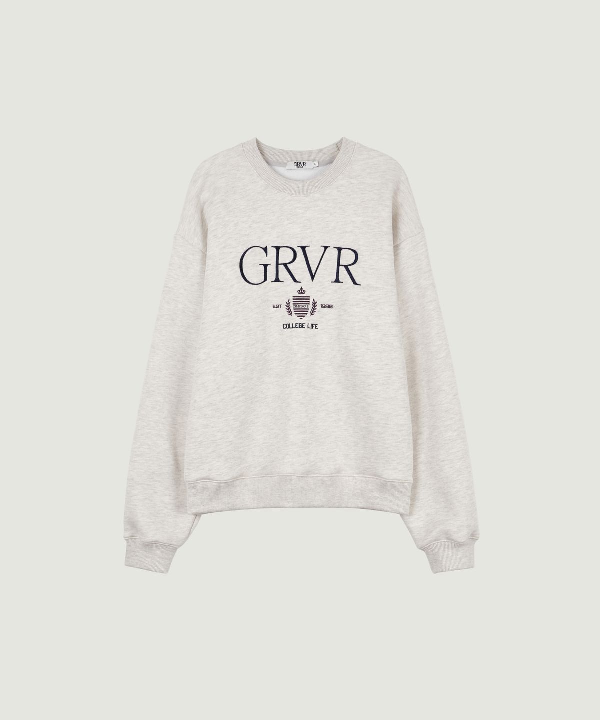 그로브(GROVE) GRVR COLLEGE SWEATSHIRT (OATMEAL)