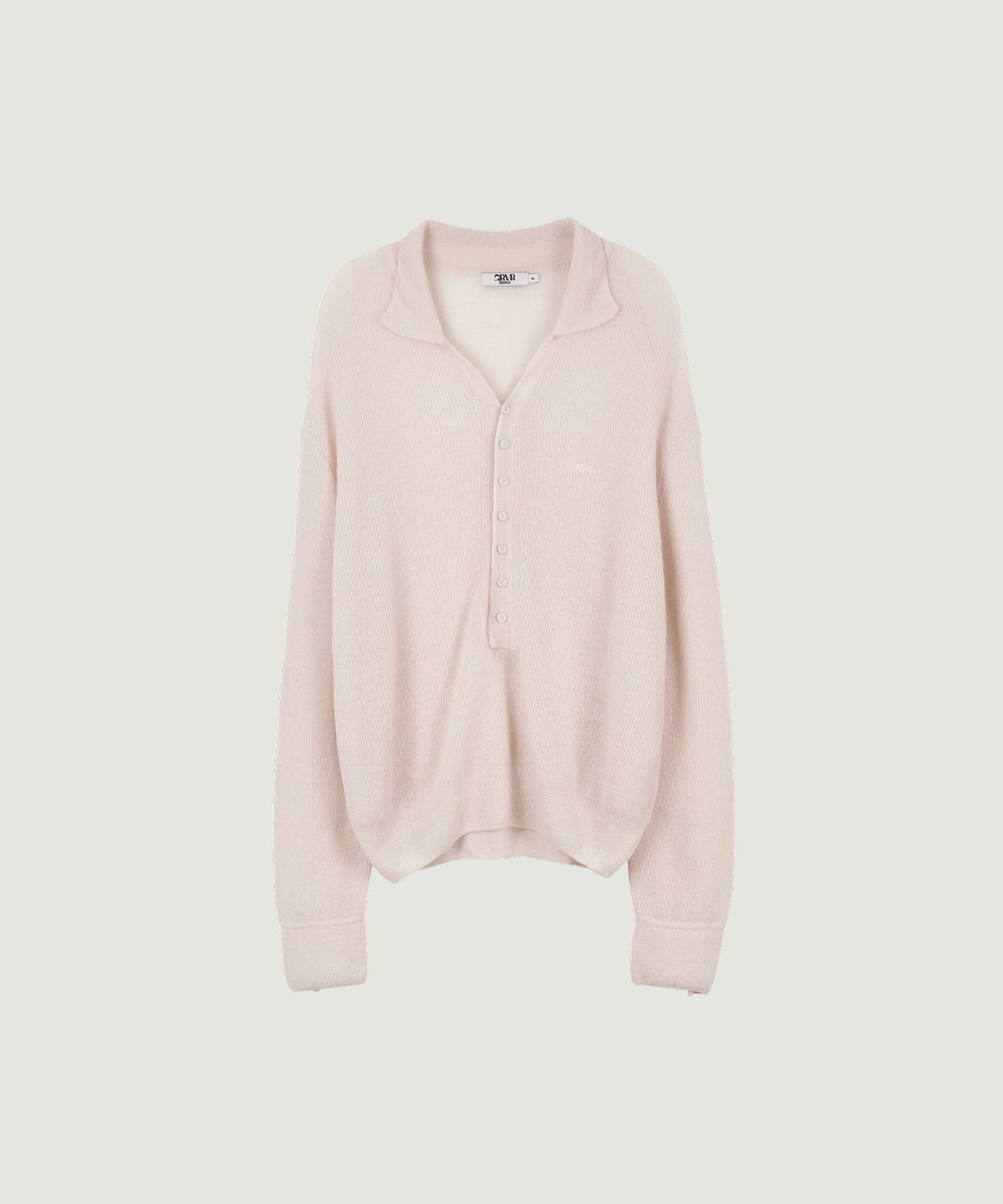 그로브(GROVE) GAVIN COLLAR KNIT (PINK)
