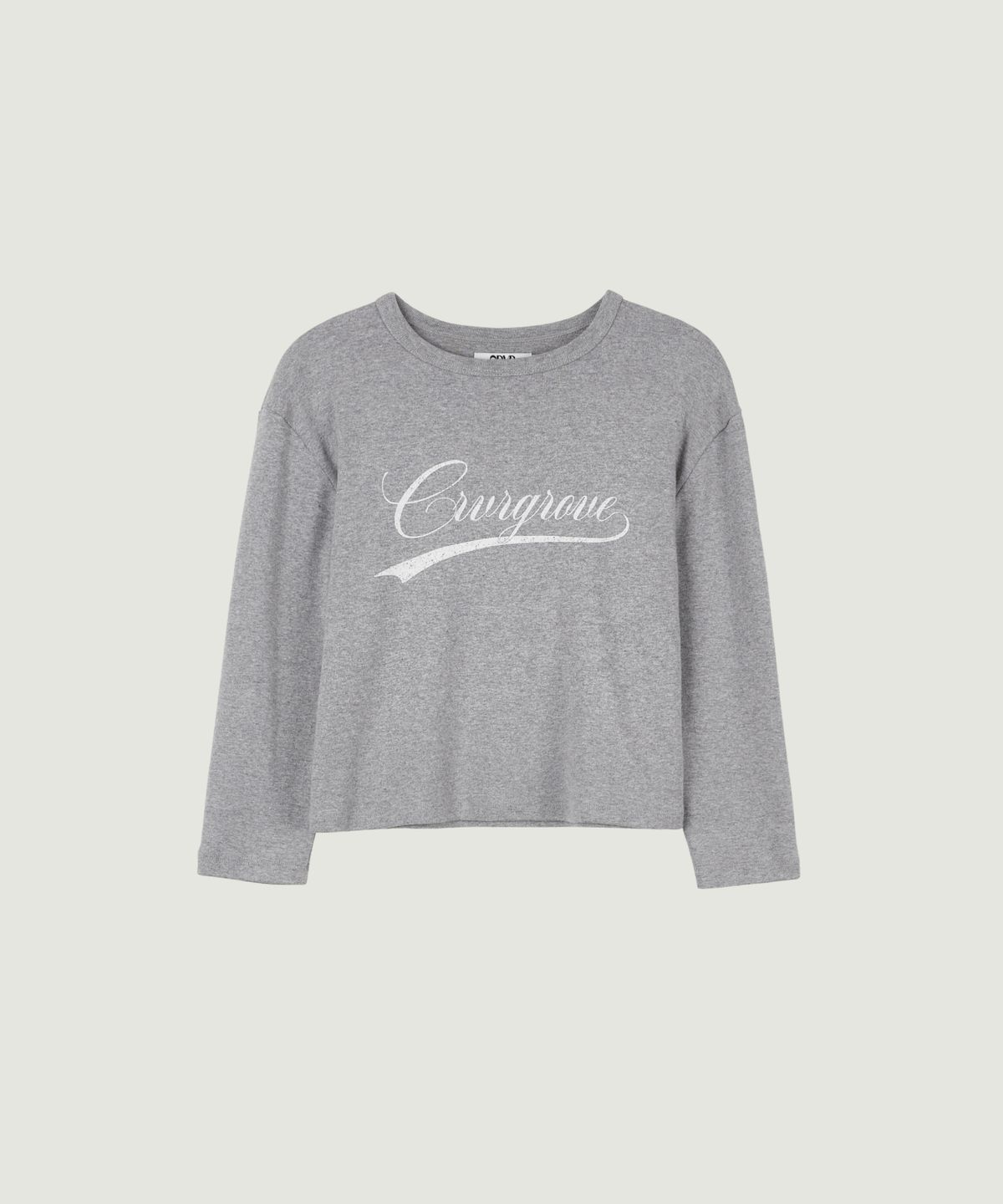 그로브(GROVE) LOUNA 3/4 T-SHIRT (MELANGE GRAY)