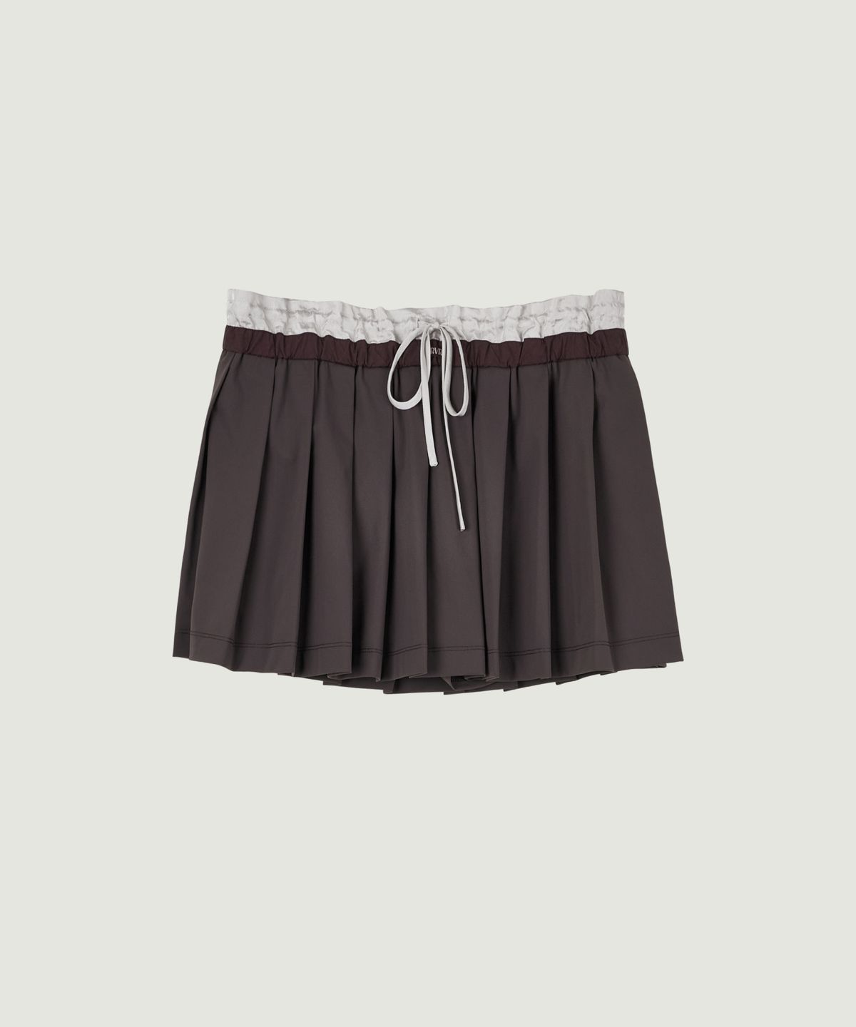 그로브(GROVE) CONNIE PLEATS SKIRT (BROWN)