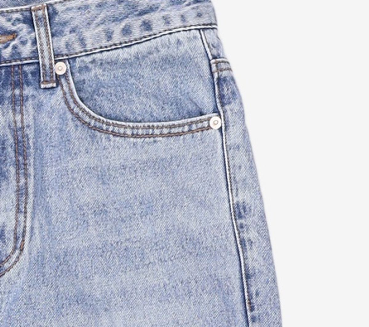 게스(GUESS) [MY Jeans] M톤 크롭 와이드 28