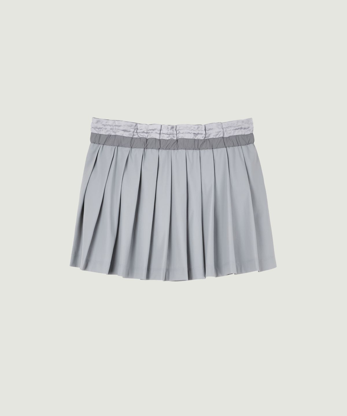 그로브(GROVE) CONNIE PLEATS SKIRT (LIGHT GRAY)