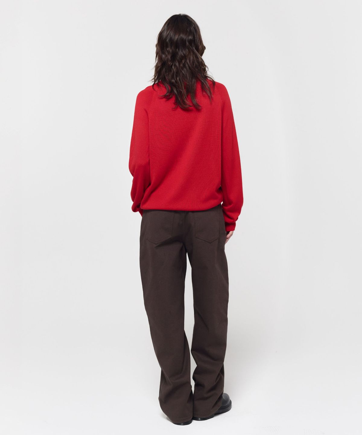 지비에이치 어패럴(GBH APPAREL) WOOL SILK POLO KNIT / RED