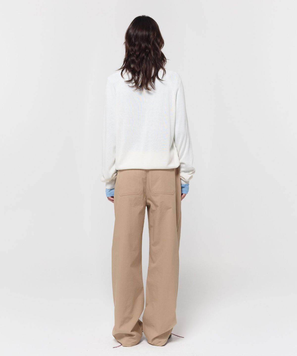 지비에이치 어패럴(GBH APPAREL) WOOL SILK POLO KNIT / IVORY