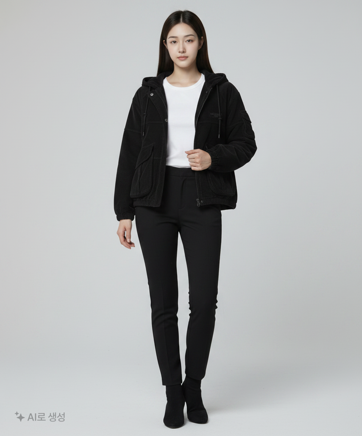 디스이즈네버댓(THISISNEVERTHAT) Corduroy Field Jacket Black S