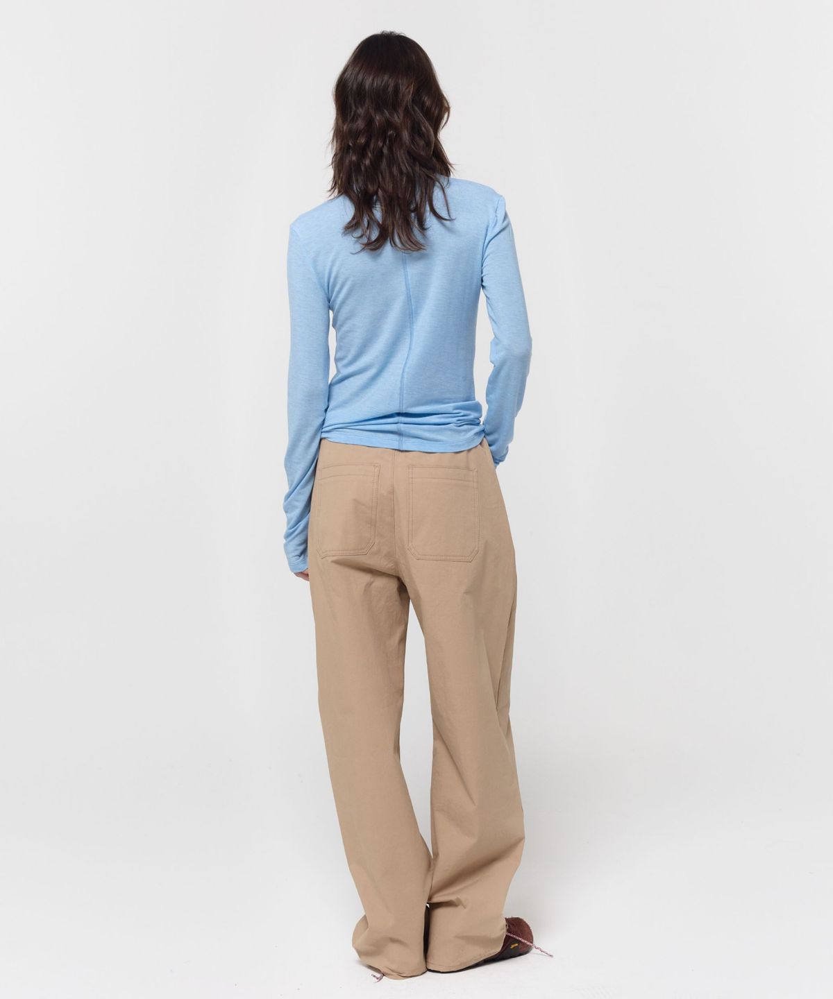 지비에이치 어패럴(GBH APPAREL) TURTLE NECK SLIM TOP / LIGHT BLUE