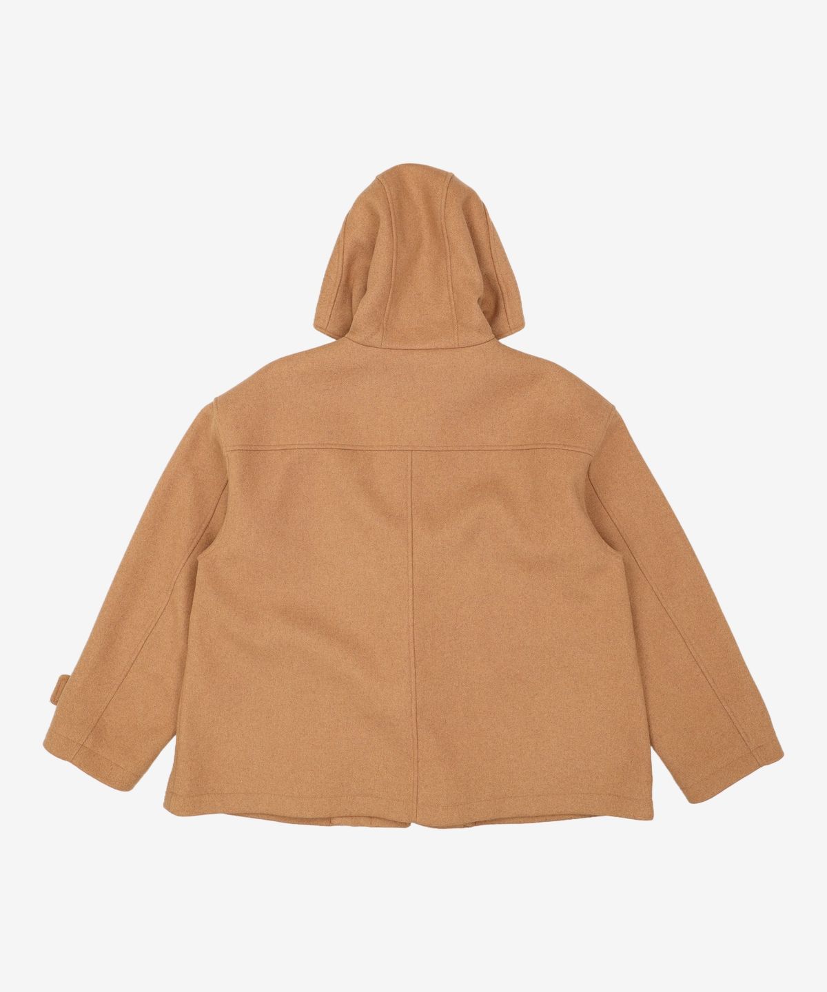 키뮤어(KIIMUIR) 울(WOOL) 후드 더플 하프 코트_브라운 L