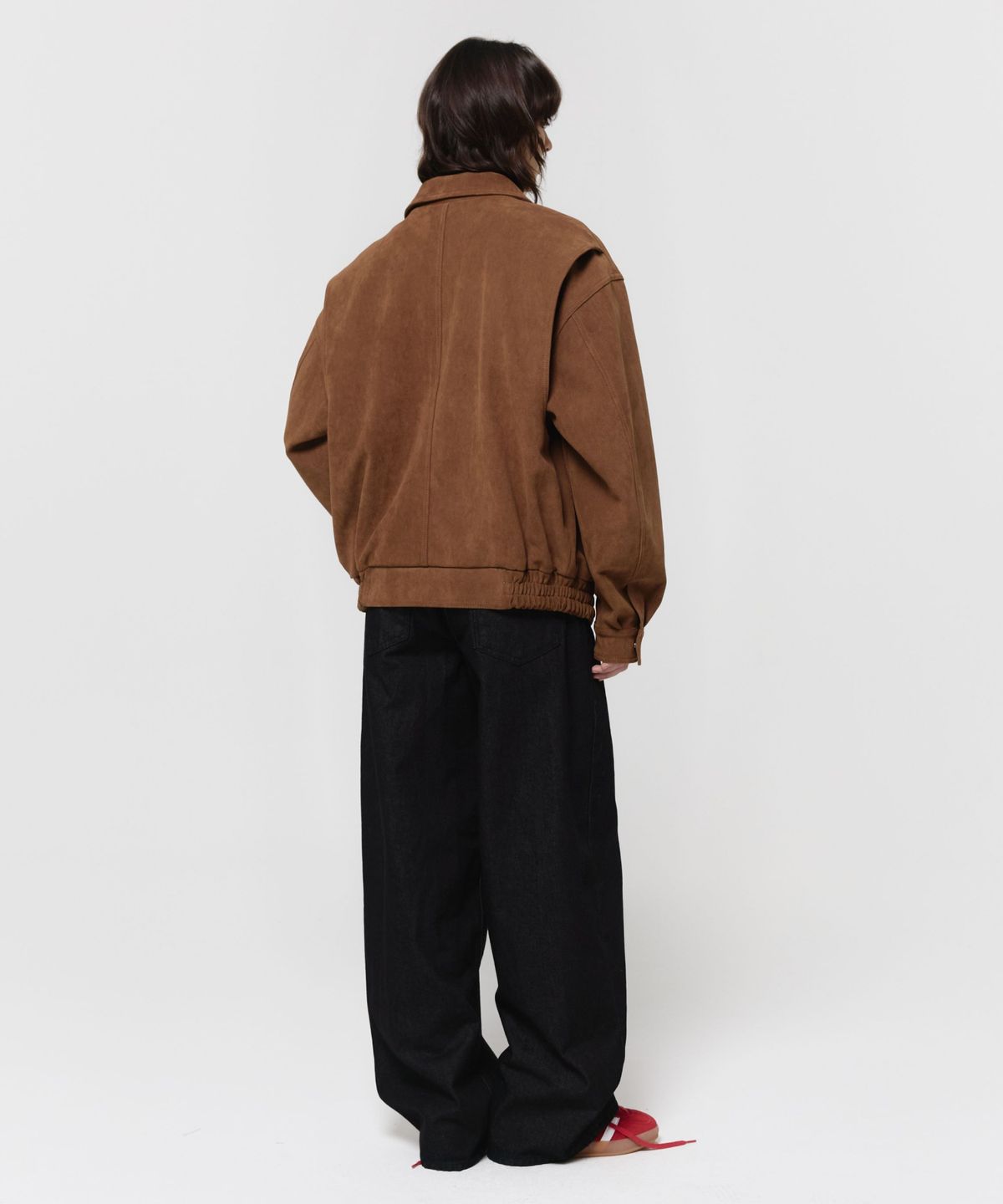 지비에이치 어패럴(GBH APPAREL) FAUX SUEDE BOMBER / BROWN