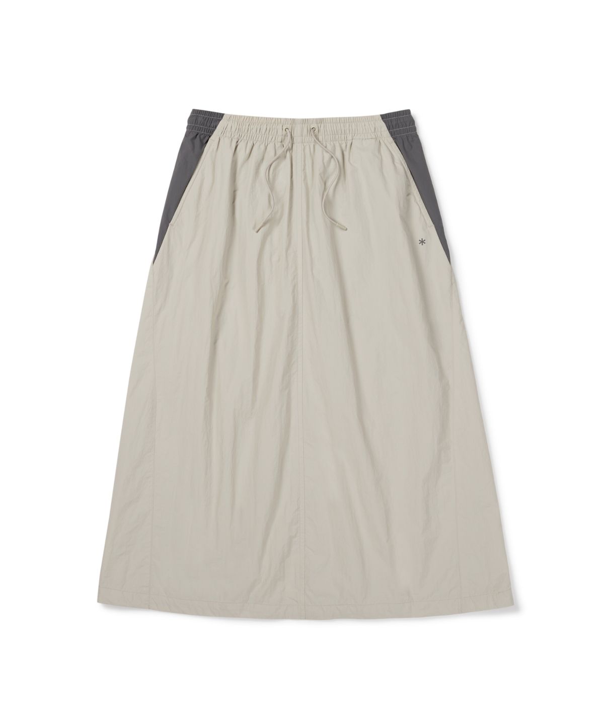 스노우피크 어패럴(SNOWPEAK APPAREL) 경량 타슬란 컬러블럭 스커트 (S26FWLSK41) Light Beige