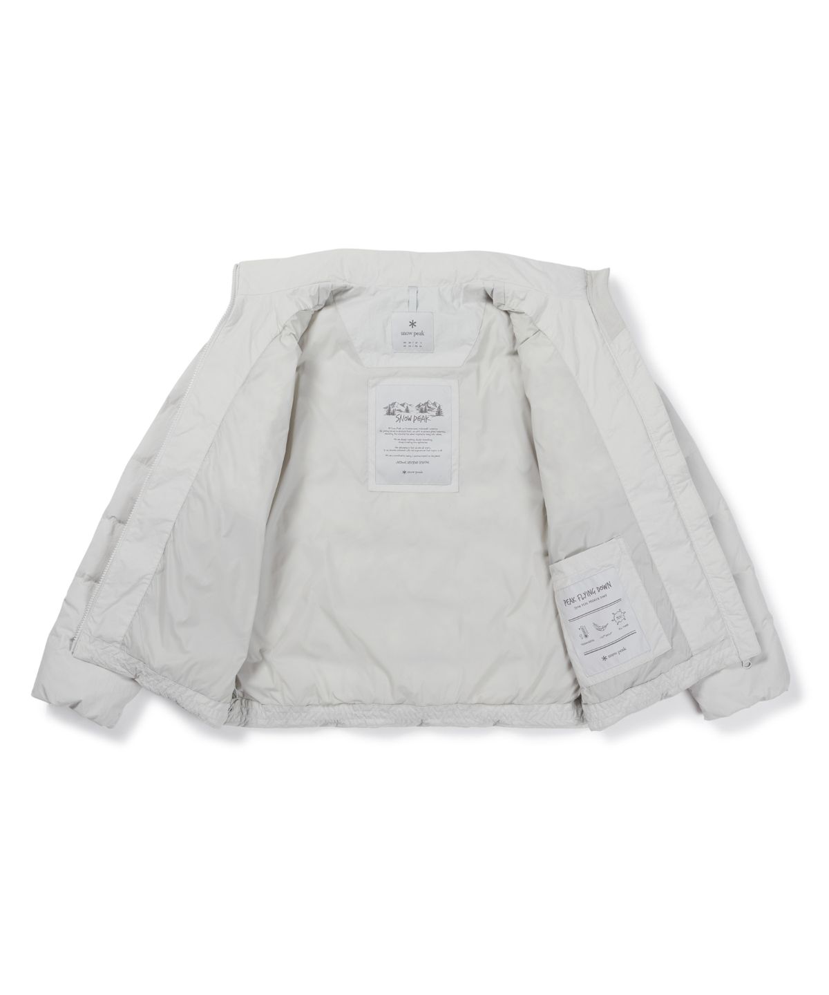 스노우피크 어패럴(SNOWPEAK APPAREL) 경량 타슬란 여성 스탠드넥 경량 다운 자켓 (S26WWLDJ41) Stone Gray