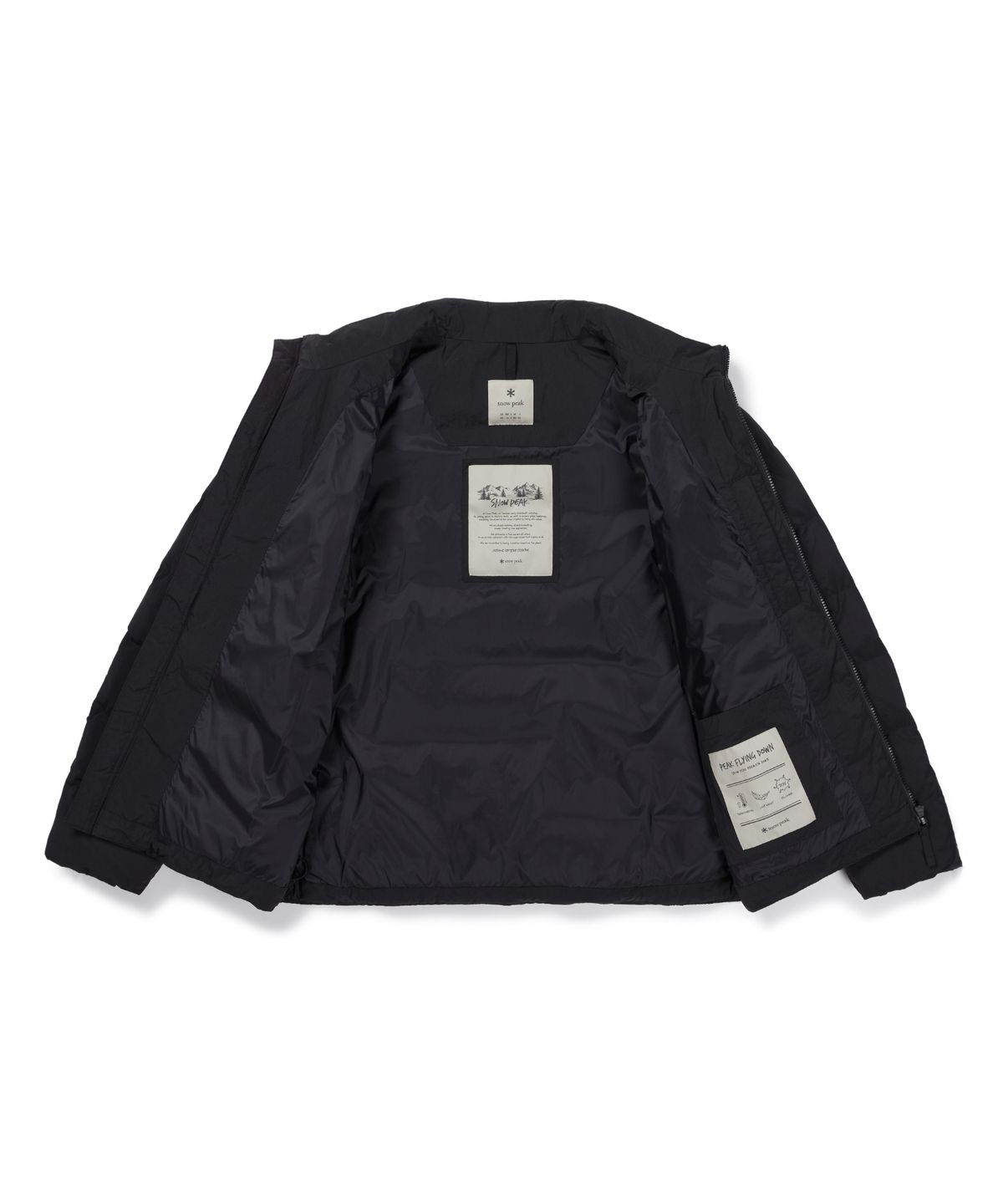 스노우피크 어패럴(SNOWPEAK APPAREL) 경량 타슬란 스탠드넥 경량 다운 자켓 (S26WMLDJ40) Black