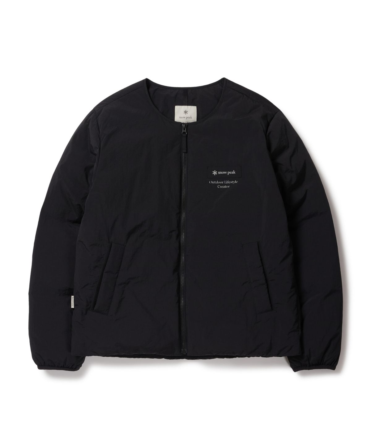 스노우피크 어패럴(SNOWPEAK APPAREL) 랜드 우븐 패치 경량 다운 자켓 (S26WMGDJ62) Dark Charcoal