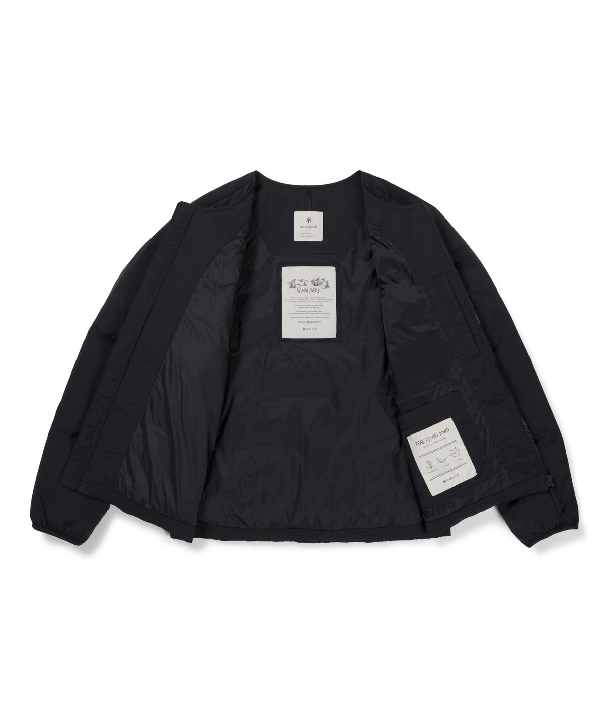 스노우피크 어패럴(SNOWPEAK APPAREL) 랜드 우븐 패치 경량 다운 자켓 (S26WMGDJ62) Dark Charcoal