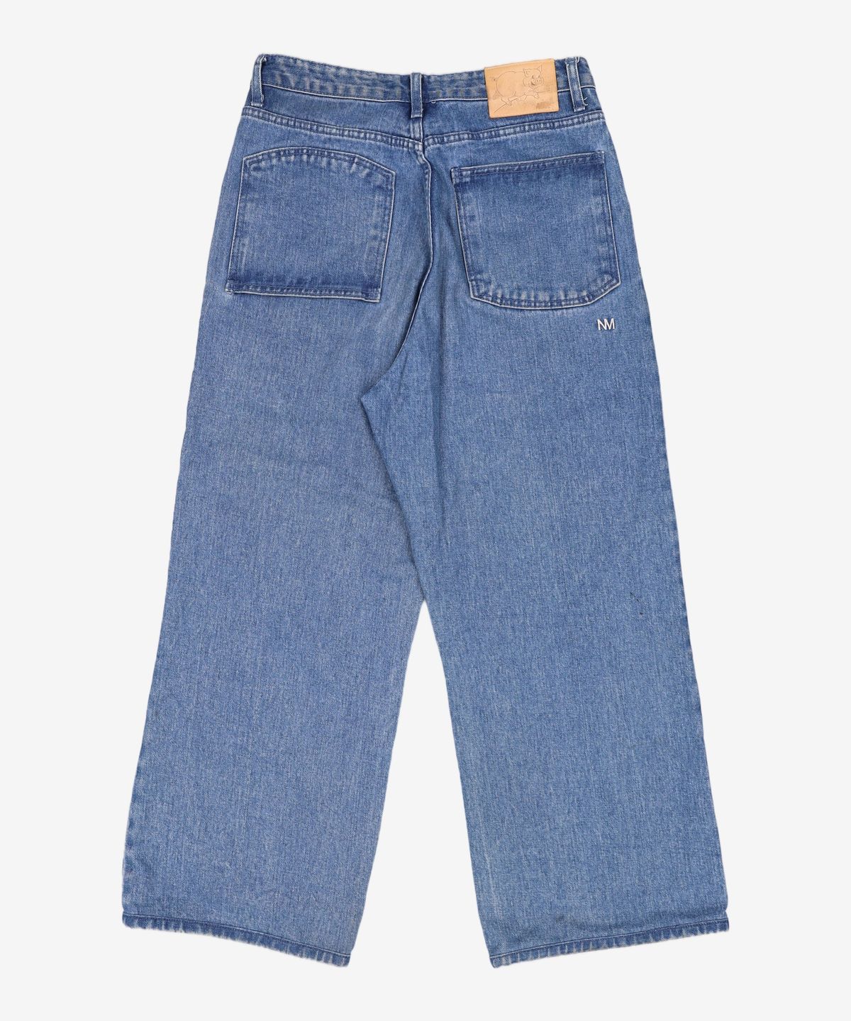노매뉴얼(NOMANUAL) ONE TUCK REVERSED POCKET PANTS - BLUE M