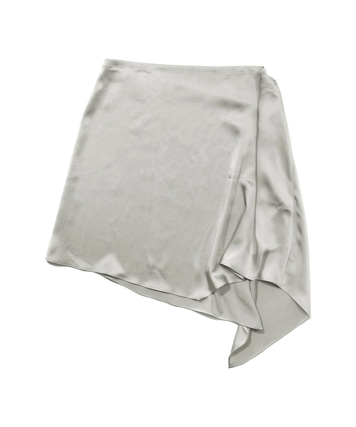 키지코(KIJIKO) ke705. X-RAY wrap skirt Printed Silver