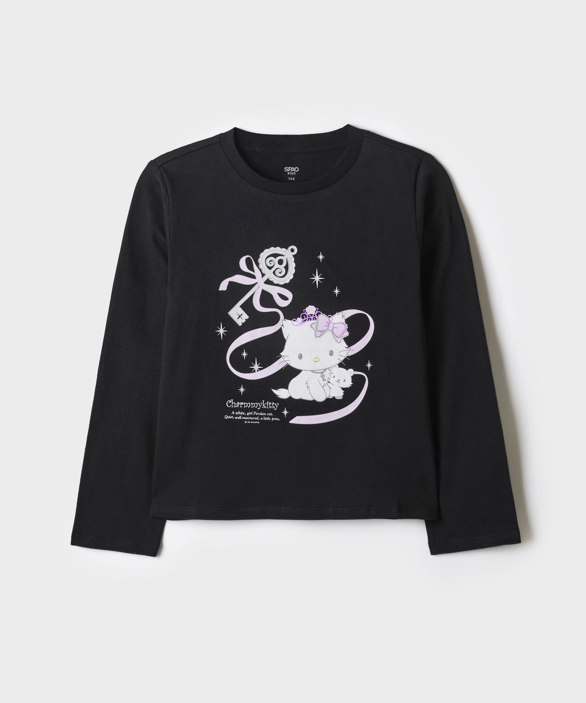 스파오 키즈(SPAO KIDS) [키즈] (챠미키티) 긴팔티(Black)_SPLAG38KU5