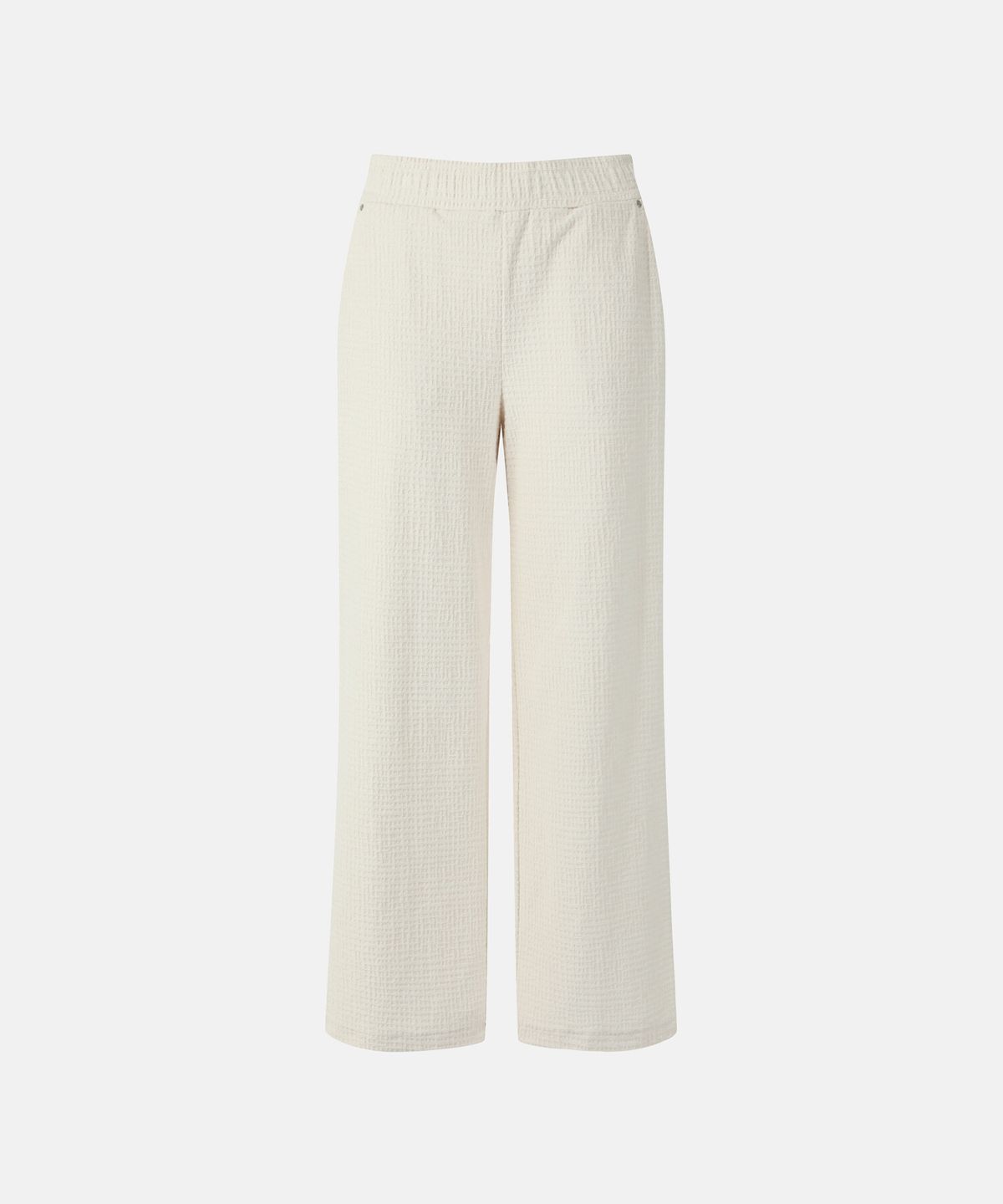 데상트(DESCENTE) 여성 스트레치 트위드 와이드핏 트레이닝 팬츠 크림 SR322PFP82
