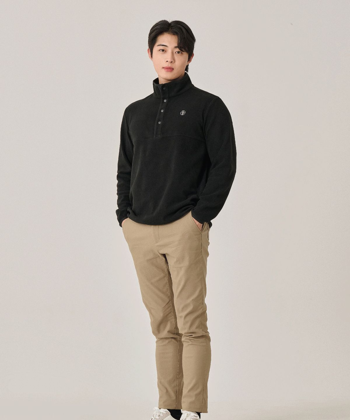 빌트모아(BILTMORE) 남성 하프집업 플리스 아노락 풀오버