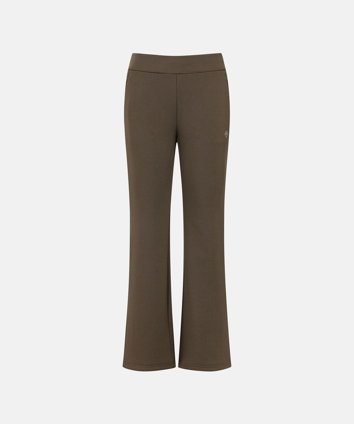 데상트(DESCENTE) 여성 기모 부츠컷 트레이닝 팬츠 다크 브라운 SR322PKP91