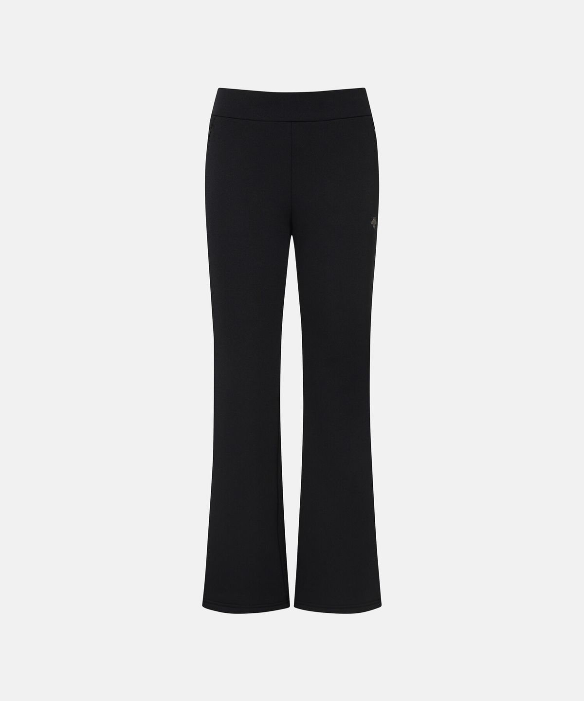 데상트(DESCENTE) 여성 기모 부츠컷 트레이닝 팬츠 블랙 SR322PKP91