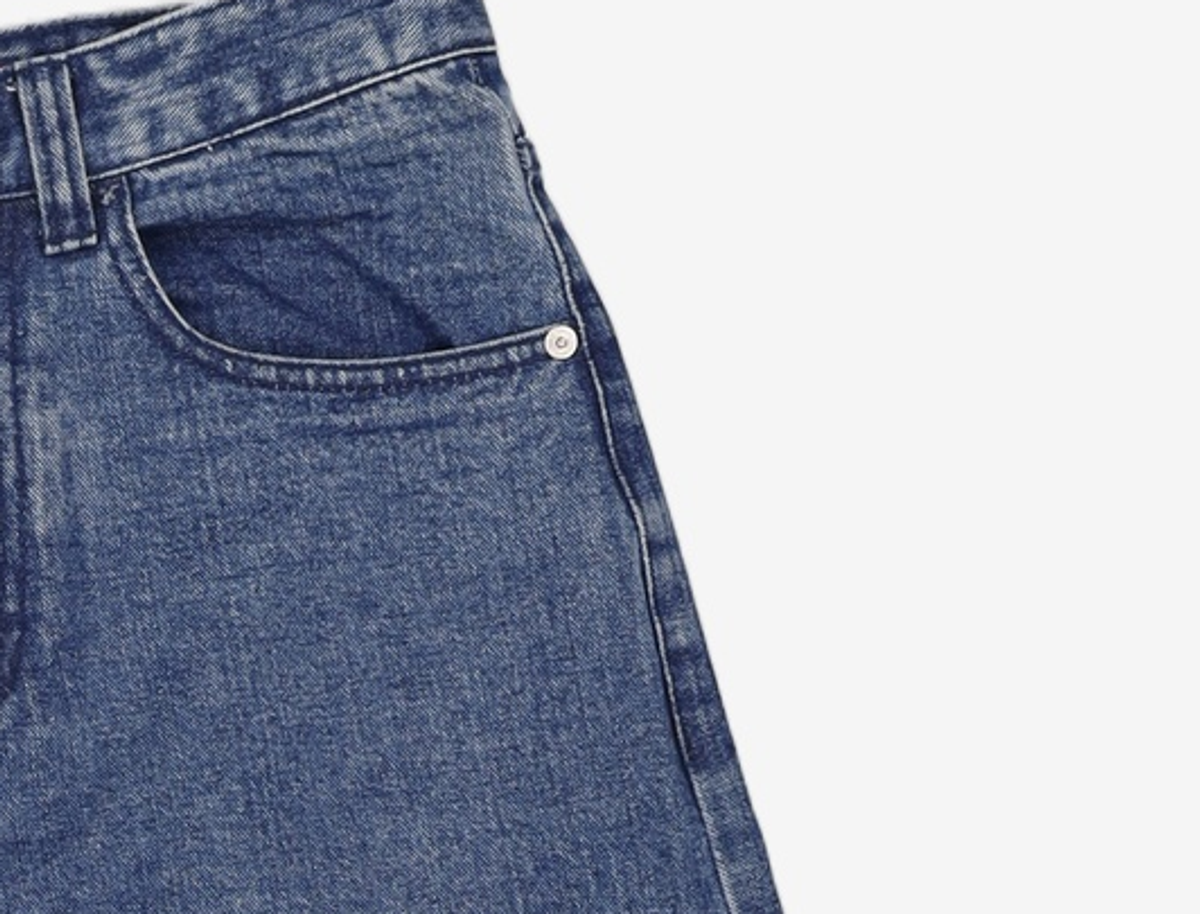 기철(KICHUL) BALLOON FIT DENIM PANTS (INDIGO BLUE) XS