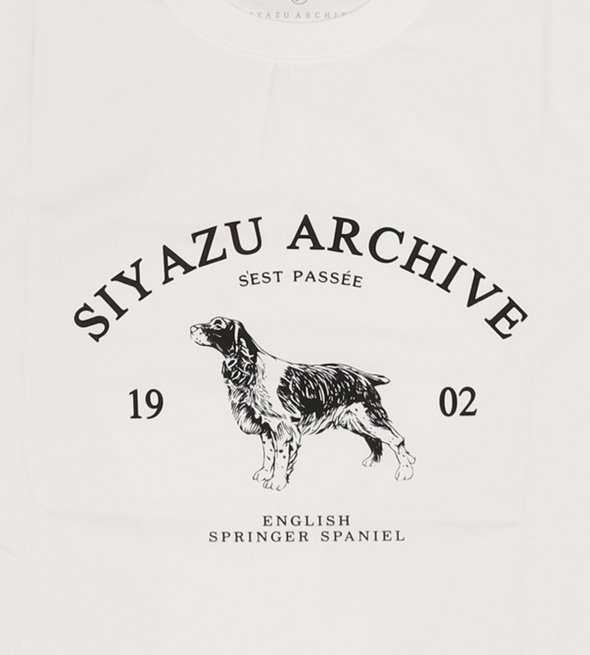 시야쥬(SIYAZU) SITP5191 아카이브 하운드 프린팅 반팔티_Ivory ONE