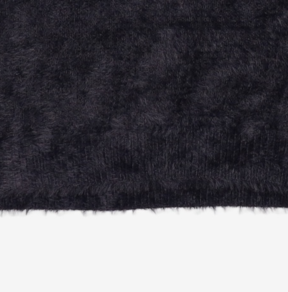 노매뉴얼(NOMANUAL) FUZZ HAIRY KNIT - BLACK S