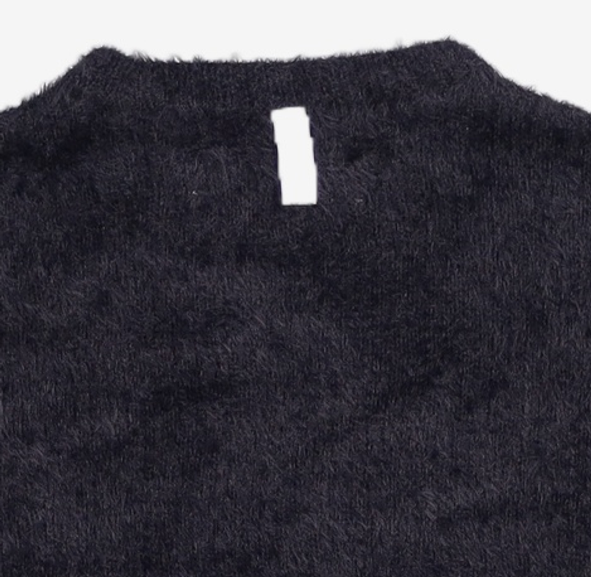 노매뉴얼(NOMANUAL) FUZZ HAIRY KNIT - BLACK S
