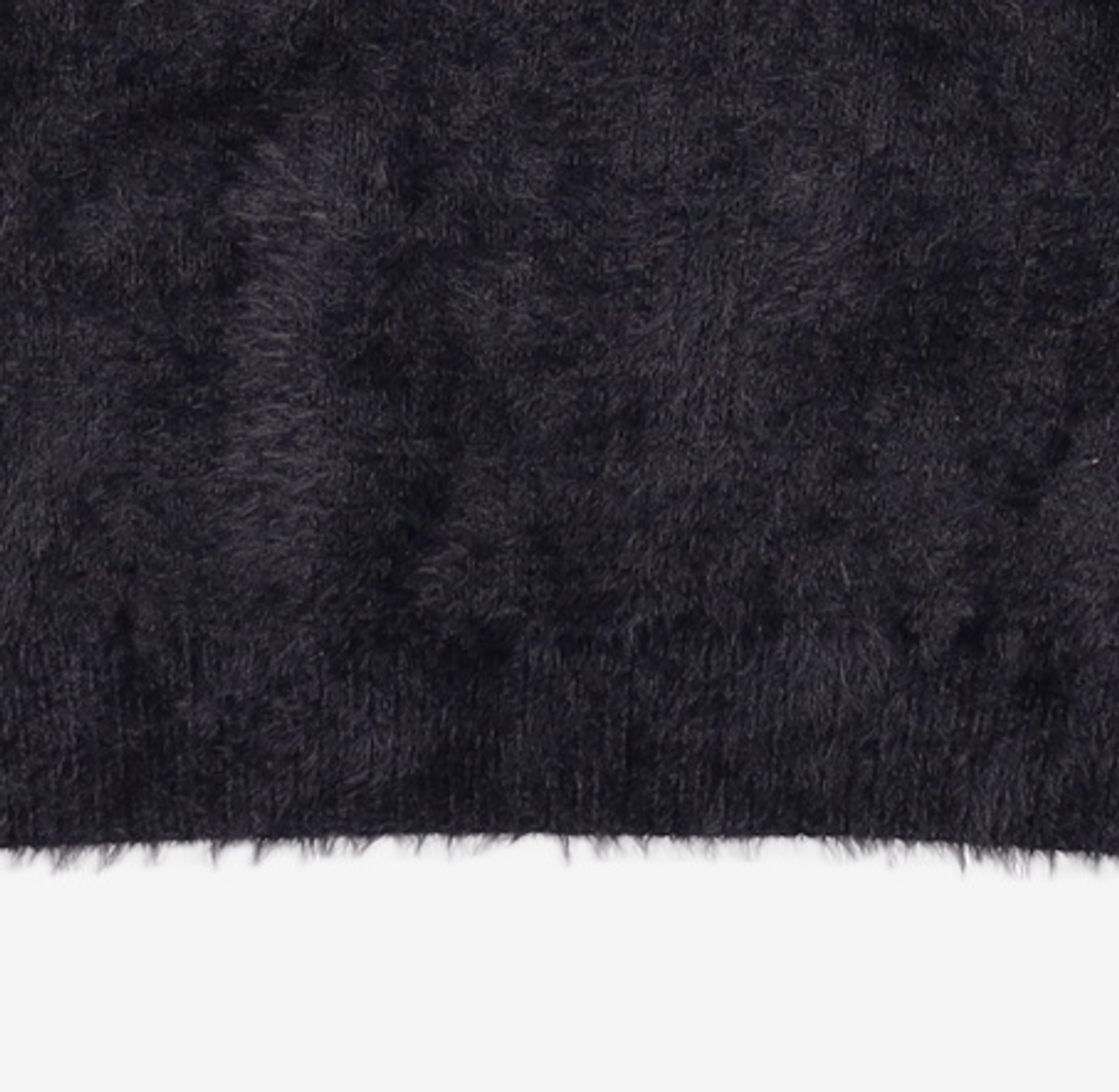 노매뉴얼(NOMANUAL) FUZZ HAIRY KNIT - BLACK S