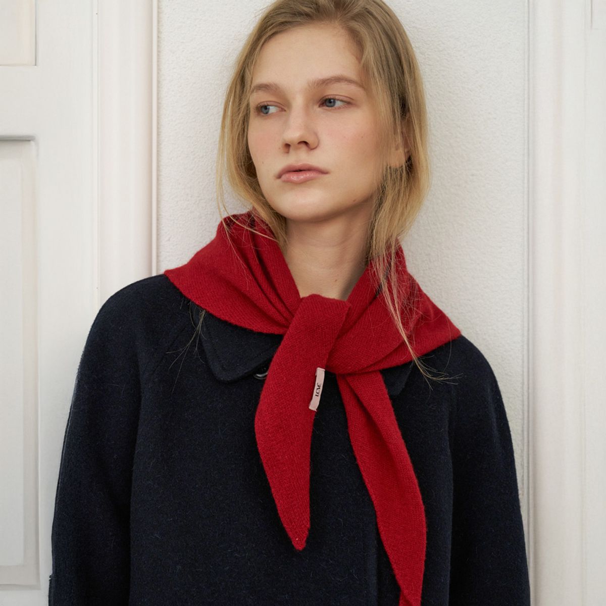 엘씨브이(LCVE) [5차] TRIANGLE WOOL MUFFLER_RED
