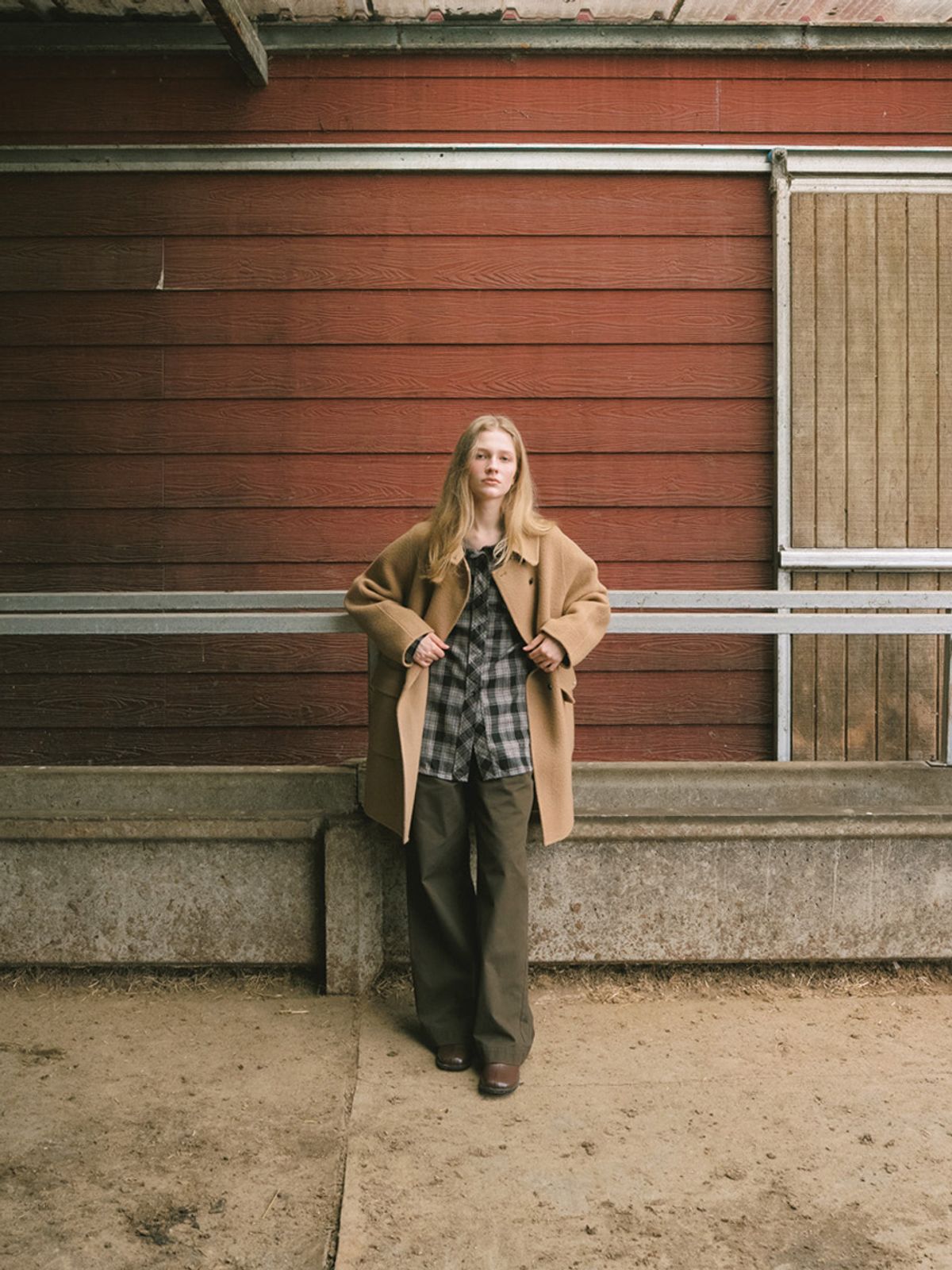 엘씨브이(LCVE) RELAXED FIT COTTON PANTS_BROWN