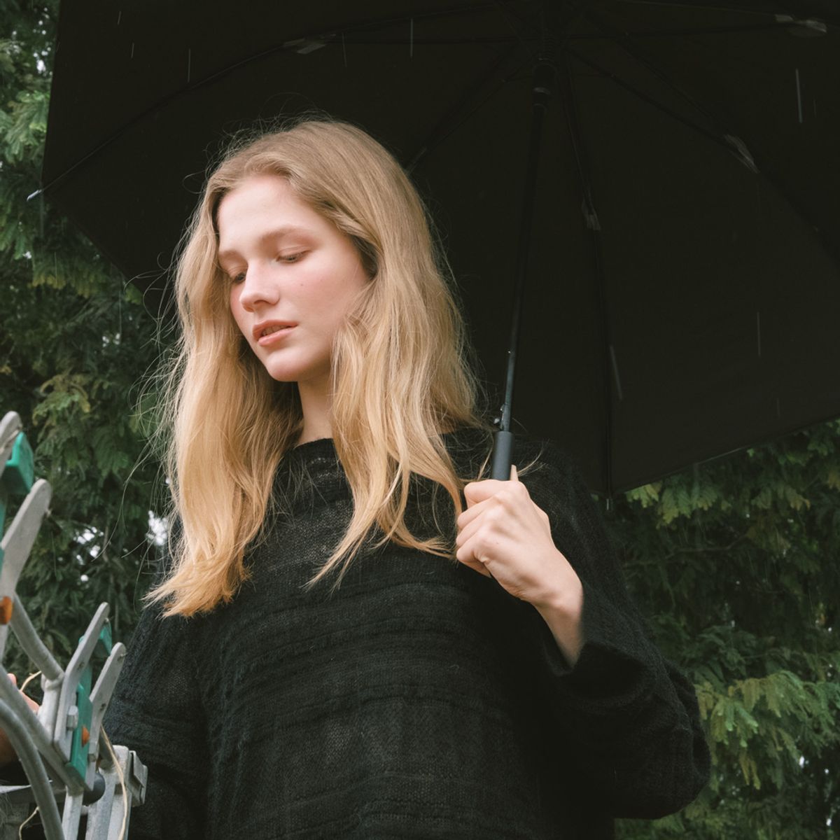 엘씨브이(LCVE) MOHAIR LOOSE FIT KNIT PULLOVER_BLACK