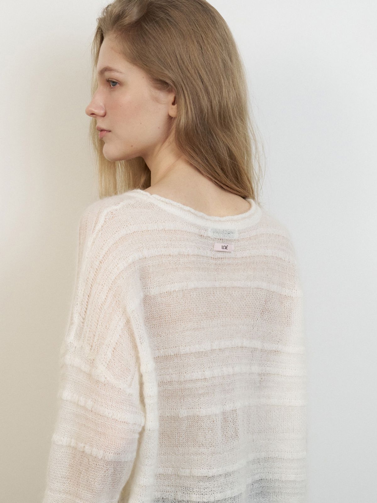 엘씨브이(LCVE) MOHAIR LOOSE FIT KNIT PULLOVER_IVORY