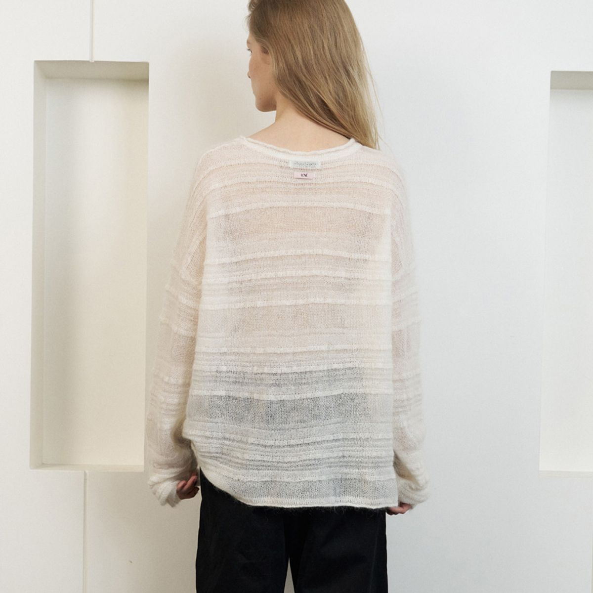 엘씨브이(LCVE) MOHAIR LOOSE FIT KNIT PULLOVER_IVORY