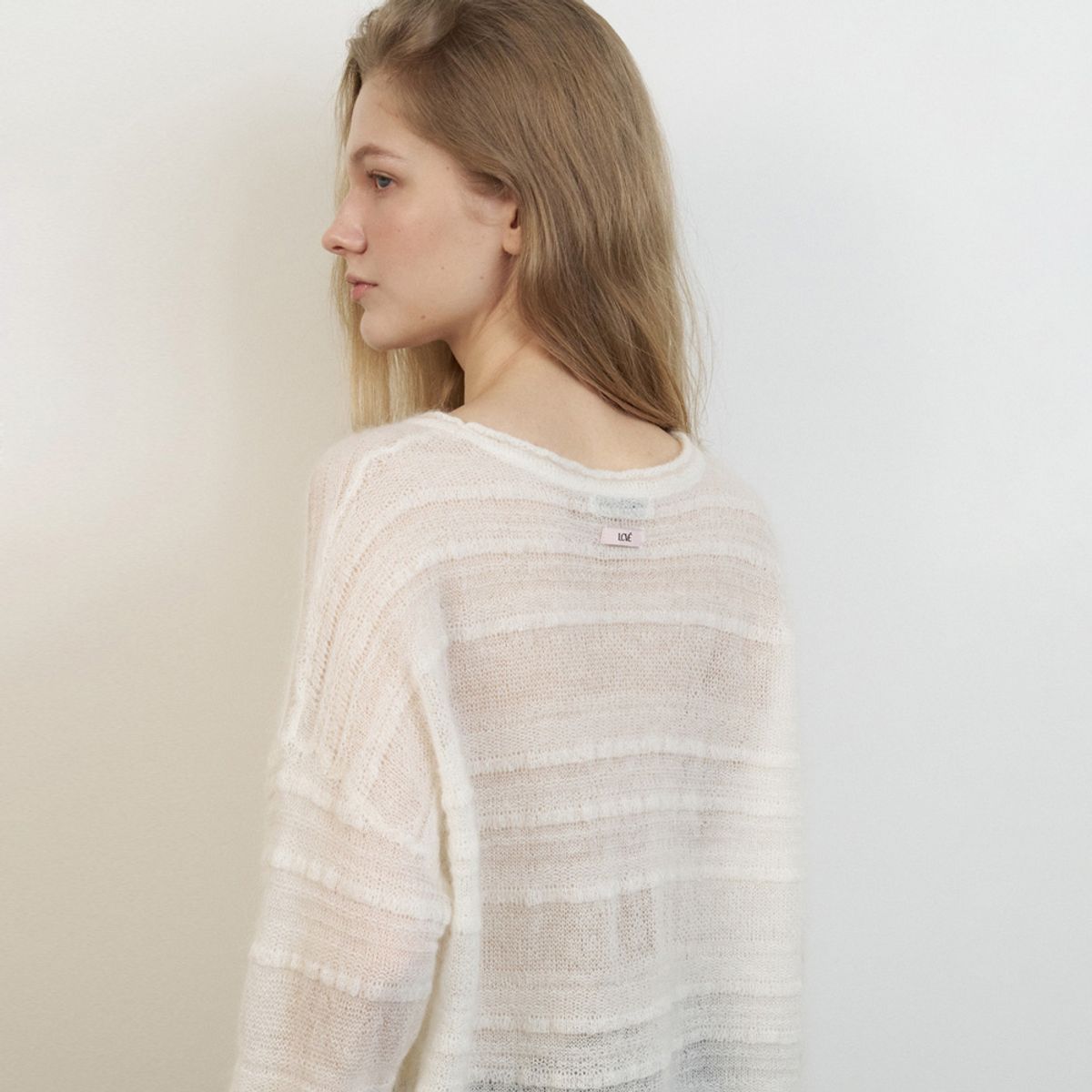 엘씨브이(LCVE) MOHAIR LOOSE FIT KNIT PULLOVER_IVORY