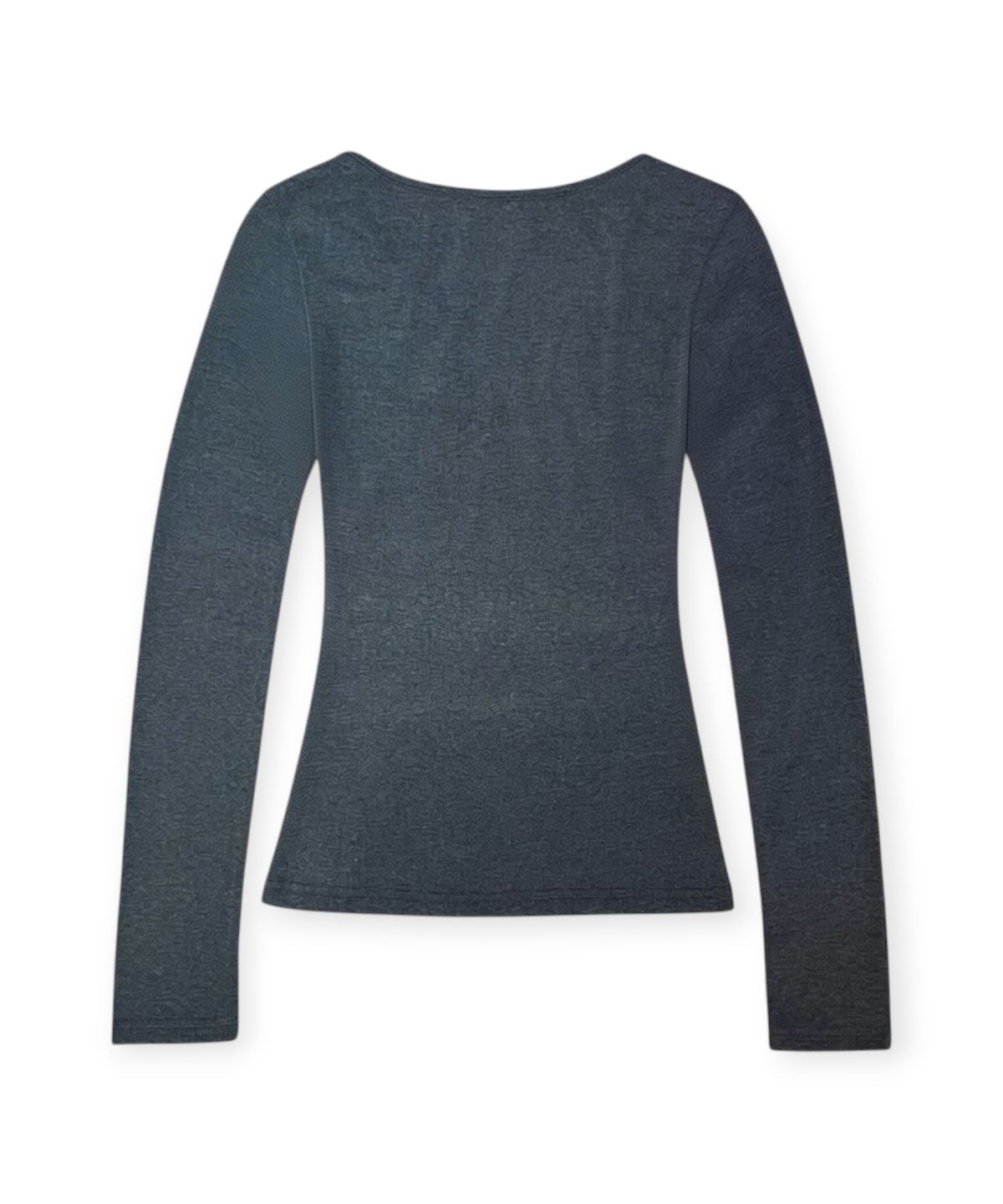 본슬리피(BORN SLIPPY) Crystal Line V Long Sleeve Tee (Charcoal)