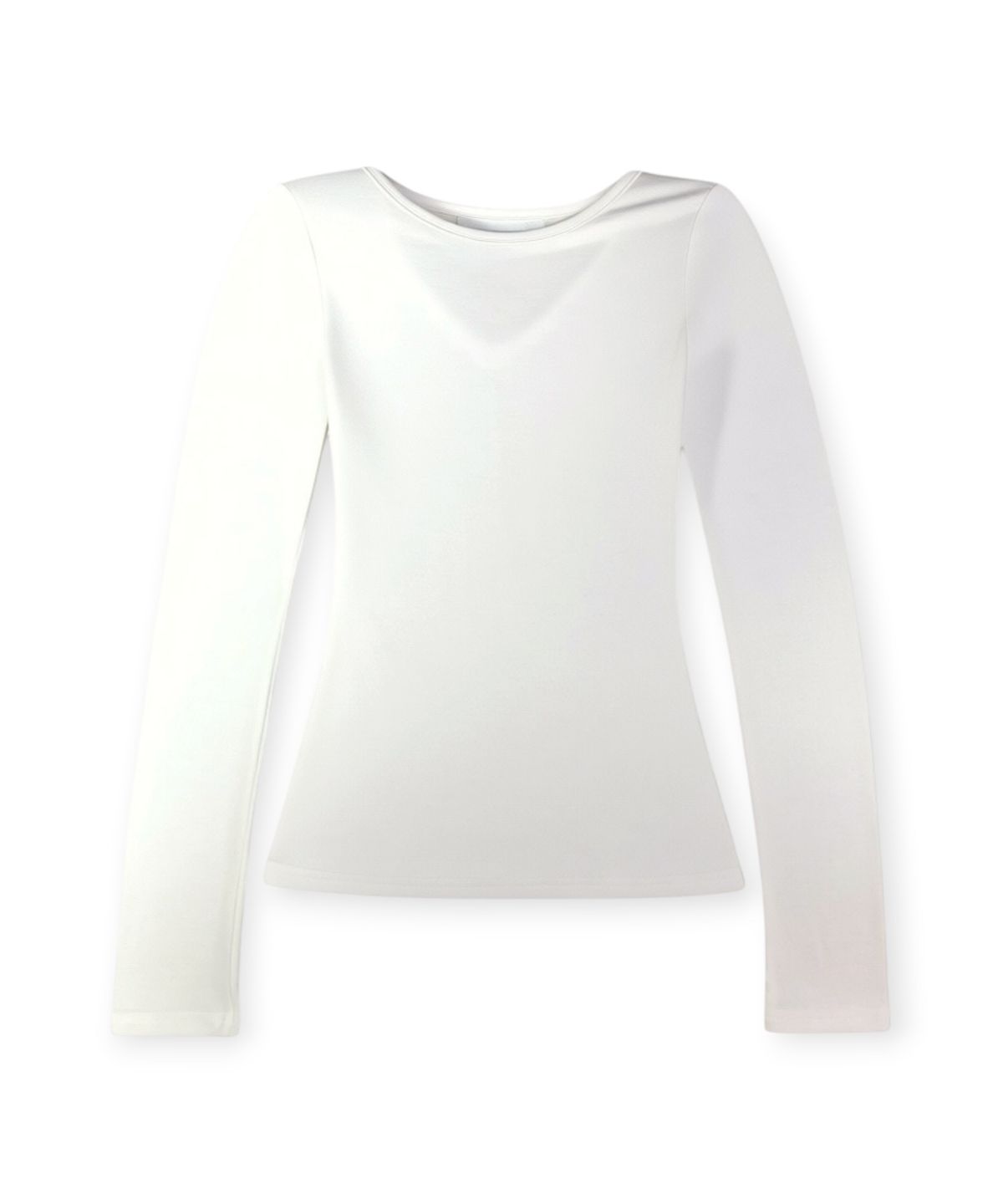 본슬리피(BORN SLIPPY) Crystal Line V Long Sleeve Tee (Ivory)