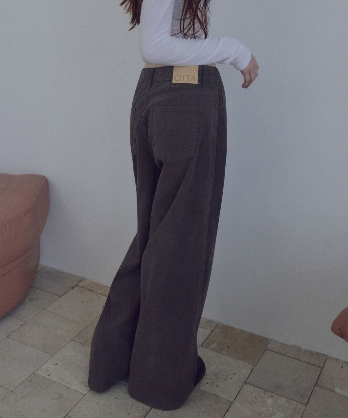 씨타(CITTA) Daily Corduroy Wide Pants_CTB585(Ash Brown)