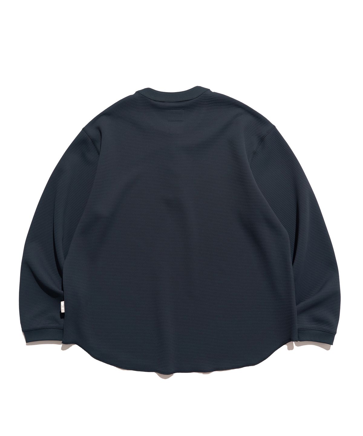 미드업데이트(MIDUPDATE) Heavy Waffle Henley Loose L/S Tee_DBL