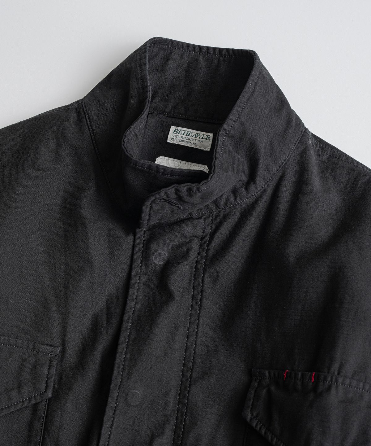 비헤비어(BEHEAVYER) DYED M-S FIELD JACKET anthracite