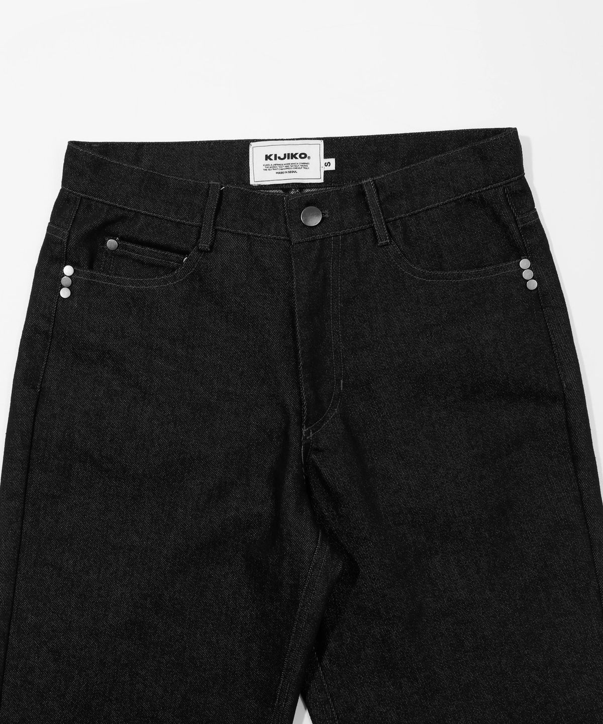 키지코(KIJIKO) ke620. Slim Semi-Low Adjust Denim Black
